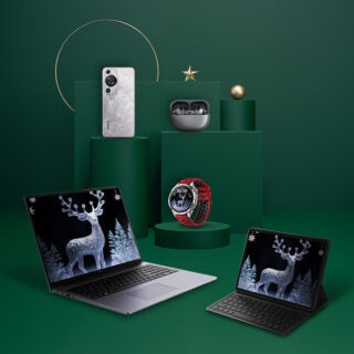 Huawei Christmas header Green